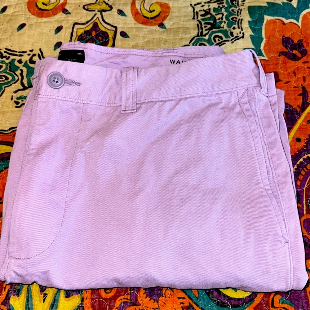 J. Crew Purple Shorts 34 waist 9 inseam